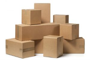 Quality corrugated cardboard storage boxes and moving supplies available on site